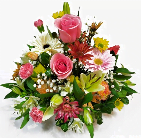 Centro de flores mixtas primaverales