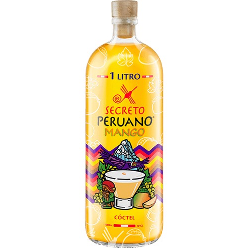 Botella de Pisco Sour mango Del Secreto Peruano