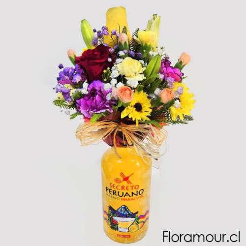 sorprende con un pisco peruano y su toque de flores